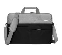 LinQ, Borsa per laptop da 13,3 a 14 pollici impermeabile con tracolla, Nero