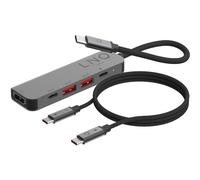 Linq byELEMENTS 5-in-1 Pro USB-C Hub - Grijs + 2M USB-C PD Kabel (8720878030580)