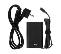 LinQ, Caricabatterie USB-C + cavo Power Delivery 45W, ricarica rapida, Nero
