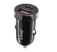 LinQ, Caricatore auto accendisigari 38W Power Delivery + USB Quick Charge, Nero