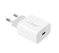 LinQ, Caricatore da Muro USB Tipo C Power Delivery 18W Ricarica Rapida, Bianco