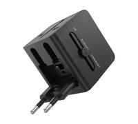 LinQ, Caricatore e Multipresa Internazionale 1440W con 2 USB e USB-C 15W, Nero