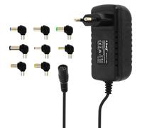 LinQ, Caricatore universale da 150 W con 8 punte da 12 a 24 V T-128P, Nero