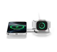 LINQ Caricatore Wireless 2 in 1 Pieghevole - Stazione di Ricarica Wireless per Smartphone e Auricolari LQTC021