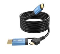 LinQ, Cavo Adattatore Video USB-C a HDMI 4K 60Hz 1.8m Schermato, Nero