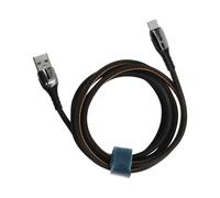 LinQ, Cavo da USB a USB-C 1,2m 5A 20W Ricarica Rapida Indicatore Luminoso, Nero