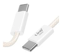 LinQ Cavo da USB-C a USB-C 60W ricarica e sincronizzazione 2 metri, Bianco
