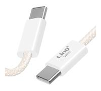 LinQ, Cavo da USB-C a USB-C 60W ricarica e sincronizzazione 3 metri, Bianco