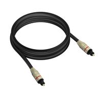 LinQ, Cavo Ottico Audio Digitale Connettore Toslink Lungo 2m Flux, Nero