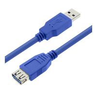 LinQ, Cavo USB 3.0 Maschio a USB 3.0 Femmina Prolunga 3m, Blu