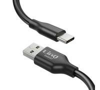 LinQ, Cavo USB-C a USB-A PD 36W 4A Magnetico Autoavvolgente 1.2m, Nero