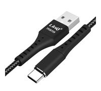 Cavo USB verso USB-C 5A 20W Carica Rapida Nylon Intrecciato Anti-nodi LinQ Nero