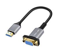 LinQ, Cavo Video HDMI Maschio a VGA Femmina 1080p 20cm, Nero