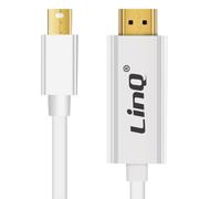 LinQ, Cavo Video Mini DisplayPort a HDMI 1,8m, Bianco