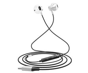 LinQ Cuffie con Cavo Lightning Semi-intra-auricolari, Argento