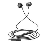 LinQ Cuffie con Cavo Lightning Semi-intra-auricolari, Nero