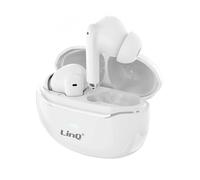 LinQ, Cuffie Wireless TWS Bluetooth 5.0 25h Autonomia Custodia USB-C, Bianco