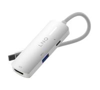 LinQ, Hub 3-in-1 HDMI USB-C Power Delivery 140W 5Gbps, Grigio