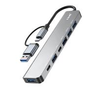 LinQ, Hub USB-C / USB-A 7-in-1 5Gbps a 2x USB-C, USB-A 3.0 e 4x USB-A 2.0