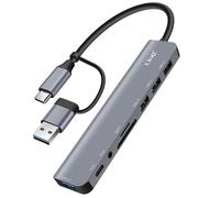 LinQ, Hub USB supporta OTG 5 Gbps lettore schede SD/TF e jack audio 3,5 mm