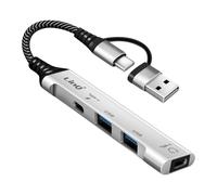 LinQ, Hub USB USB-C 4-in-1 con 2x USB 2.0 e 2x USB-C Audio e Sincronizzazione