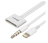 Linq IP-7748 Adattatore da Lightning a 30 Pin Adattatore Ricarica e Sincronizzazione Formato Compatto Leggero - Bianco