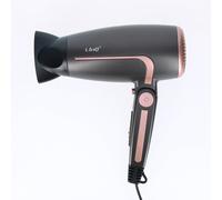 LinQ, Mini asciugacapelli da viaggio 2000 W, Nero / Oro