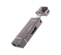 LinQ, Mini Hub Adattatore USB-C a HDMI 4K Jack 3.5mm e USB-C 100W, Grigio