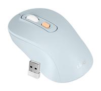 LinQ, Mouse senza fili Bluetooth o Wi-Fi 2,4 Ghz precisione e comfort, Celeste