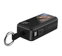 LinQ Powerbank 8000 mAh Portachiavi USB-C/Lightning, Nero