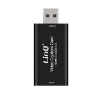 LinQ, Scheda Acquisizione Audio e Video HDMI a USB 2.0 Full HD 4K UHD, Nero