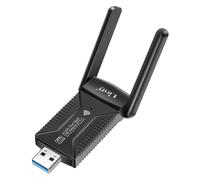 LinQ, Scheda di rete USB WiFi 600Mbps e Bluetooth 5.4 dual band, Nero
