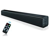 LinQ Soundbar Bluetooth altoparlante 2.0 canale, 2 subwoofer wireless, altoparlante da 40 W, doppia connessione, con telecomando e controllo pulsante per TV, montabile su pareti