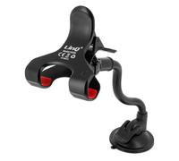 Supporto auto ventosa regolabile girevole 360 braccio flessibile LinQ nero