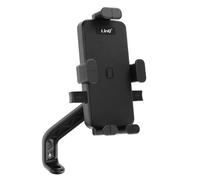 LinQ Supporto bici e moto per telefoni 6,5 a 8,5'' manubrio o specchietto, Nero