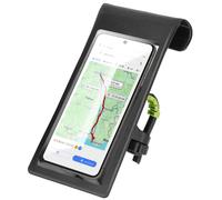 LinQ Supporto da bicicletta per smartphone impermeabile rotante a 360, Nero