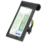 LinQ Supporto da bicicletta per smartphone impermeabile rotante a 360, Nero