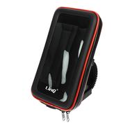 LinQ, Supporto Moto /Scooter + Custodia impermeabile Smartphone 6.3" max, Nero