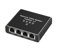 LinQ Switch Ethernet con 1 Ingresso RJ45 verso 4 Uscite RJ45 Velocità 1Gbps