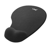 LinQ, Tappetino per mouse ergonomico con poggiapolsi anti-fatica, Nero
