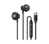 LinQ Auricolari In-Ear USB-C magnetici per musica e chiamate, Nero