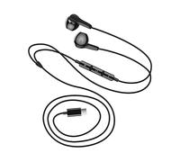LinQ Auricolari USB-C magnetici con microfono e tasti di controllo, Nero