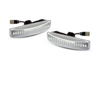 LinQianBhD Luce Laterale Indicatore Direzione Per Land Per Rover Per LR2 Per LR3 Per Discovery LED Indicatore Laterale Lampada Parafango Indicatori Di Direzione Ambra Luci