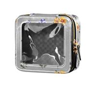 linqin Beauty case da viaggio grigio chiaro del pensiero del fumetto mini contenitori di trucco per il volo, Grigio Viola Del Pensiero, 1 size