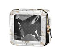 linqin Beauty case trasparente con unicorni estetici borse da viaggio per articoli da toeletta cosmetici organizer per viaggi, Unicorni Estetici, 1 size