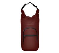 linqin Borgogna - Marsupio per bottiglia d'acqua in tinta unita, elegante borsa termica per bottiglie d'acqua da 60/60/81/1134 ml, porta bottiglia d'acqua con cintura, Borgogna Plain, 1 size, Claasico