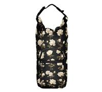 linqin Borsa a forma di rosa bianca con porta bottiglia d'acqua salvaspazio porta bottiglia d'acqua isolata supporto a croce per bottiglie d'acqua da 50/61/91/1,134 ml