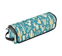 linqin Borsa da viaggio per attrezzi da donna, con tappetino rimovibile resistente al calore, grande custodia da viaggio per strumenti caldi e accessori per la cura dei capelli, custodia da donna