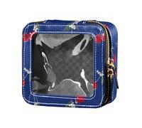 linqin Borse da viaggio trasparenti per cosmetici con frutta fresca di ciliegie borse da viaggio per articoli da toeletta piccola borsa cosmetica per borsa da viaggio, Frutta Ciliegi, 1 size