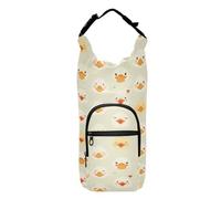 linqin Carino Duck Faces Bottiglia d'acqua con borsa per il trasporto Bottiglia d'acqua portatile Borsa per il trasporto Attrezzatura Escursionismo Bottiglie d'acqua Zaino Adatto 20/24/32/4 oz